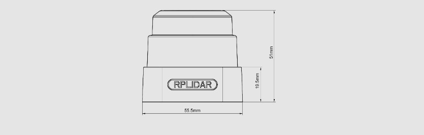 思岚科技RPLIDAR S1尺寸图