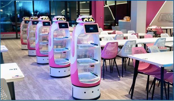 餐厅无人配送机器人